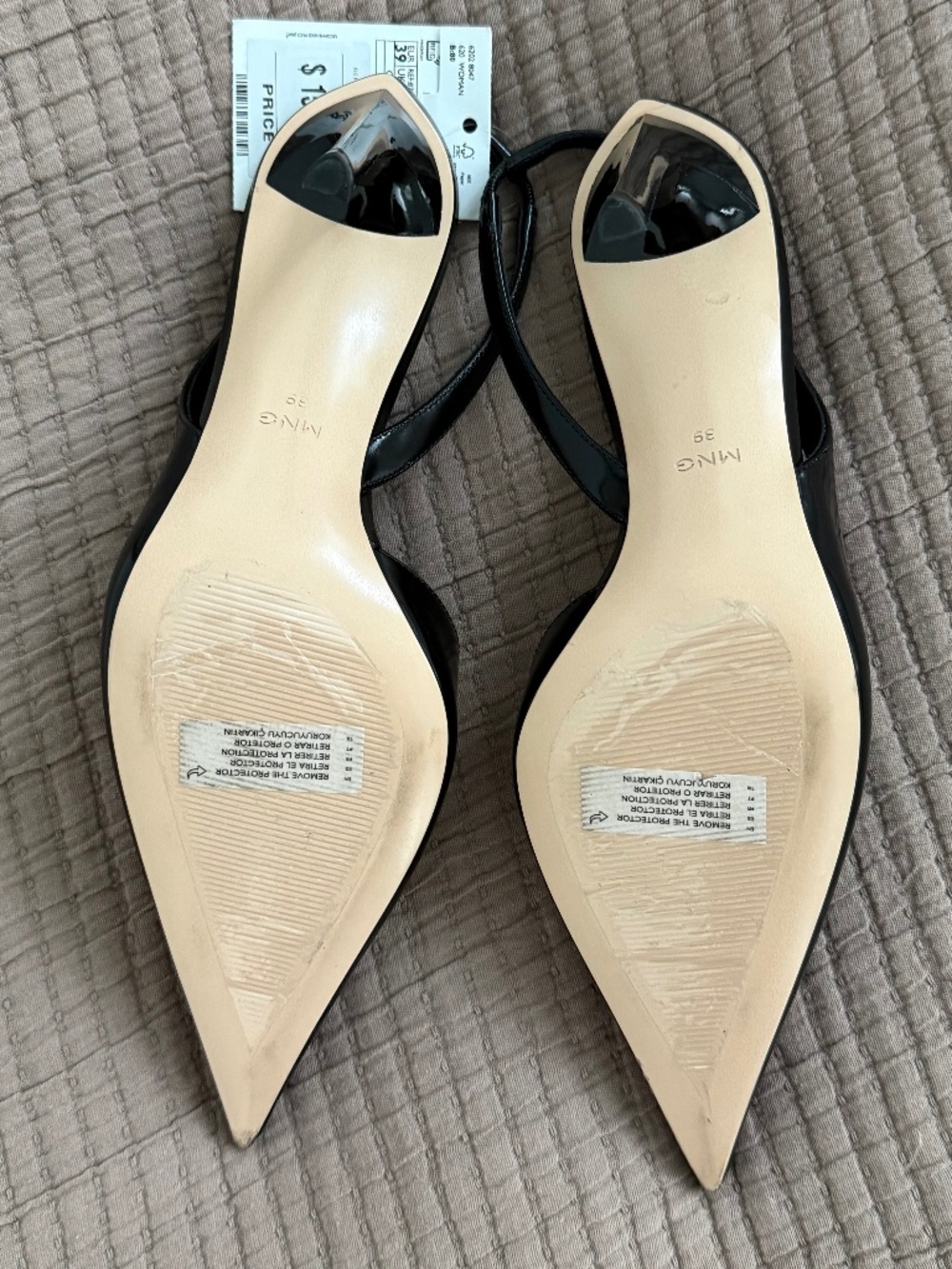 NWT - Black Mango Sling Backs - Picture 7 of 7